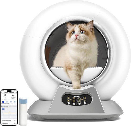 Toilet Auto Pulente per Gatti con App e Allarme di Sicurezza - Ideale per Più Gatti