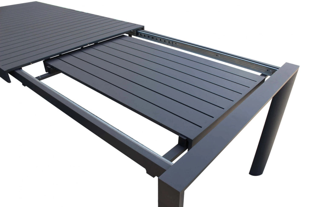 Tavolo Allungabile Houston 160/240x100x74 h cm in Alluminio Antracite