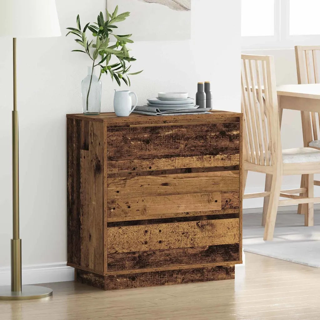 Comodino | Armadio da Notte | Mobiletto da notte con cassetto Legno vecchio 71 x 34,5 x 75 cm