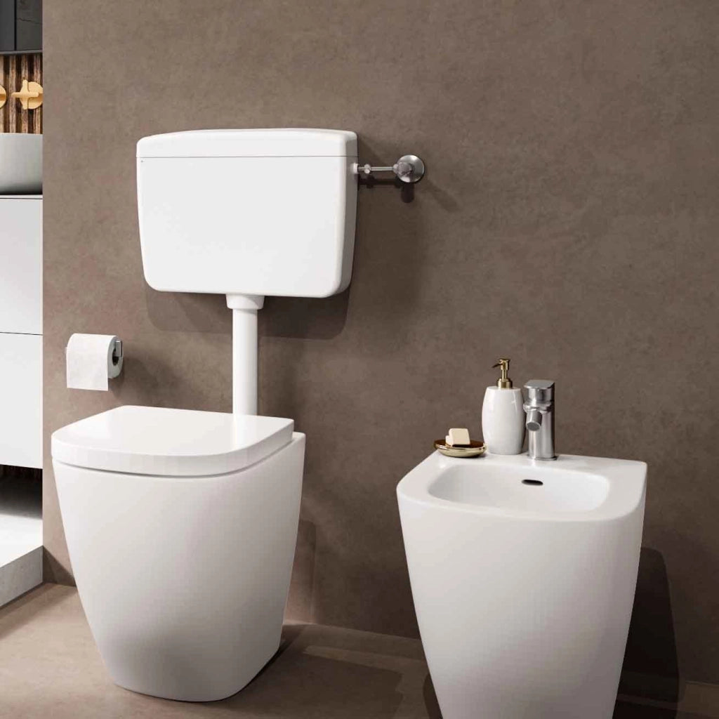 Cassetta di Scarico wc DELTA 1  Start/Stop rivestita con tubo - CR