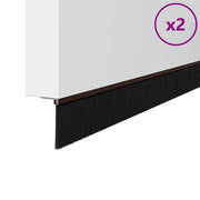 Spazzole per porte a vite 2 pz Marrone 100 cm CFW6201170