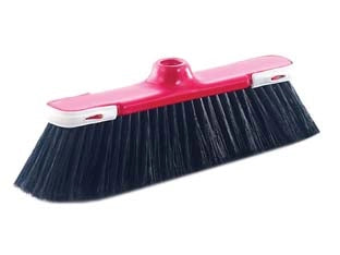 SCOPA DOMESTICA KLENIA CON GOMMA ANTIURTO- - cm.30x9x10h. - 12 pezzi CP