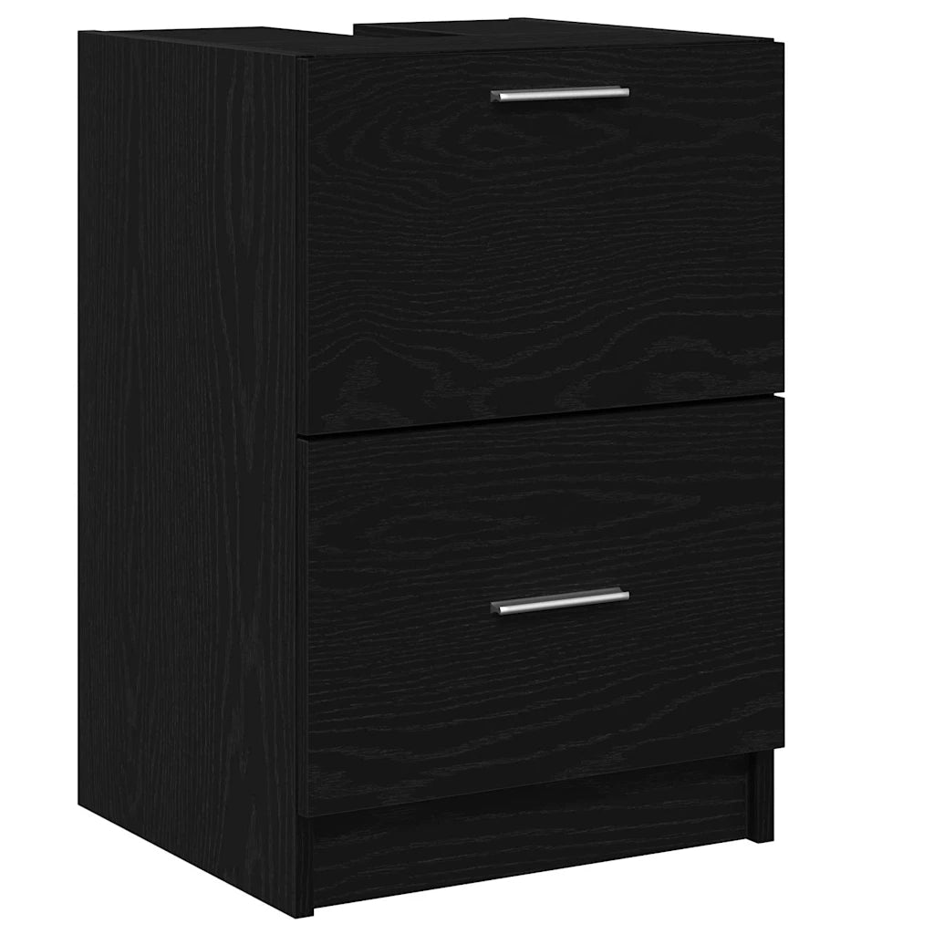 Mobile da Bagno Rovere Nero 40 x 37 x 59 cm Legno multistrato 868814