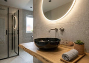 Bacinella d'appoggio D33 cm in ceramica Nero