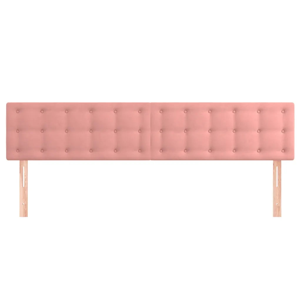Testiera | Testata Rosa 200x5x78/88 cm in Velluto