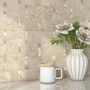 Tegoli da incollare in marmo opaco per cucina-bagno-parete - Tegoli autoposanti con pellicola e incollaggio - Impermeabili - Colorazione rossobeano 10 pezzi