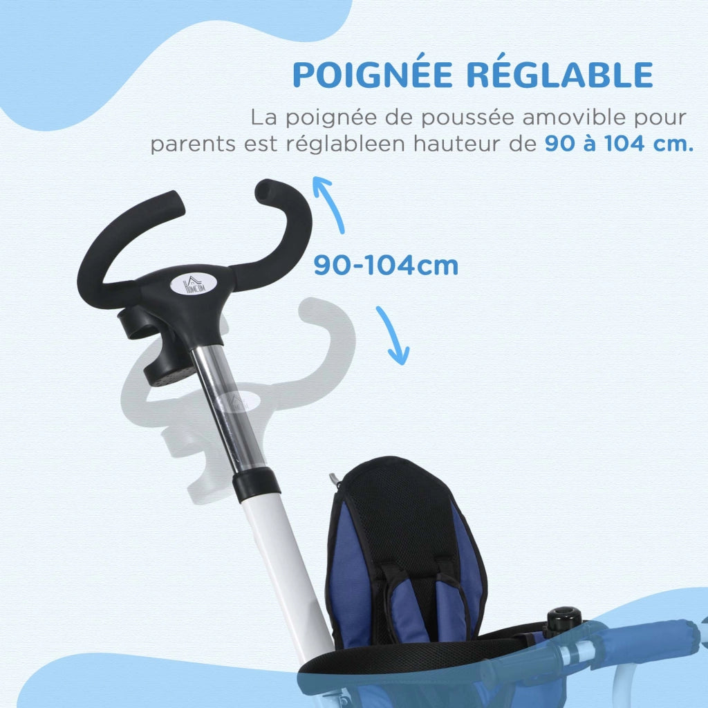 Triciclo 6 in 1 per bambini ¨C zephmum ¨C blu