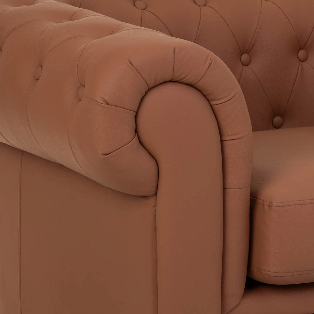 Poltrona in mousse color moka 110x81x77h cm