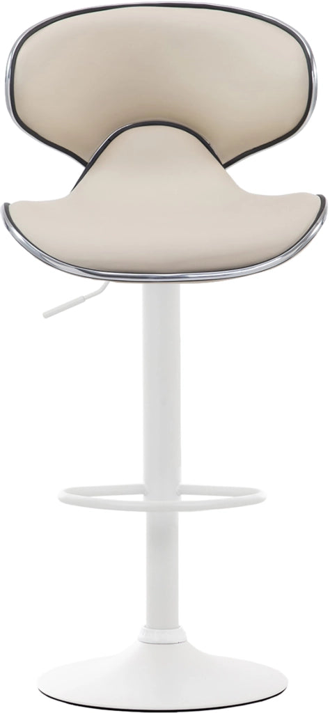 Sgabello Las Vegas V2 in similpelle crema,bianco