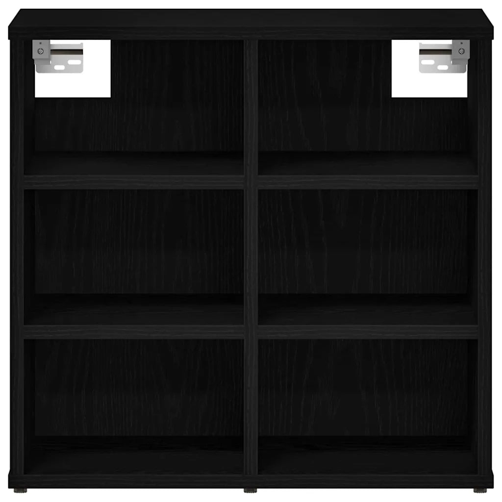 Mobile per scarpe 2 pz-Set di 2 Scarpiera Rovere Nero 52 x 30 x 50,5 cm