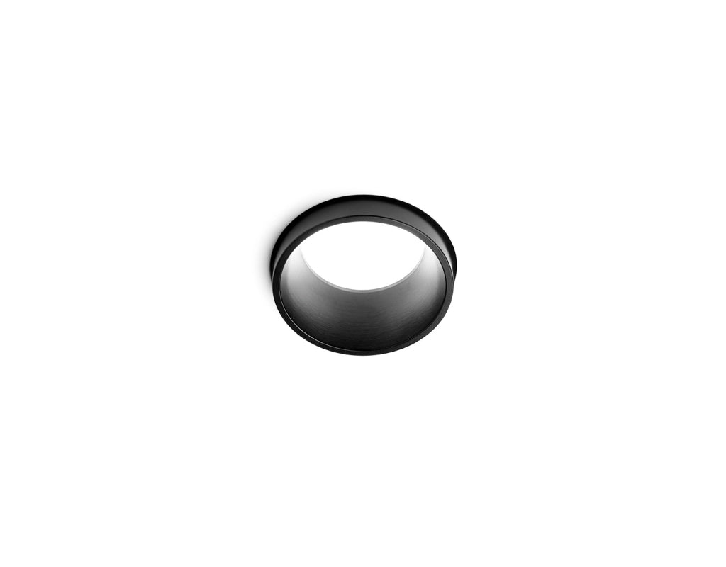 THESSALY faretto per Incasso 1 Luce Bordo Nero attacco faretto GU10 d.10cm
