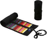 Organizzatore di accessori per la makeup - Tas multifunzionale - Etui per artisti - Ripiegabile - Tessuto ecologico - 48 tasche
