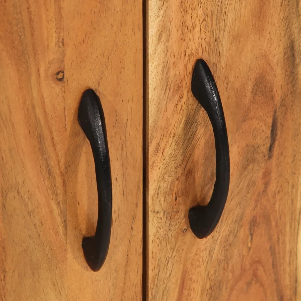Credenza-Buffet-Armadio da cucina 55x35x75 cm in Legno Massello di Acacia