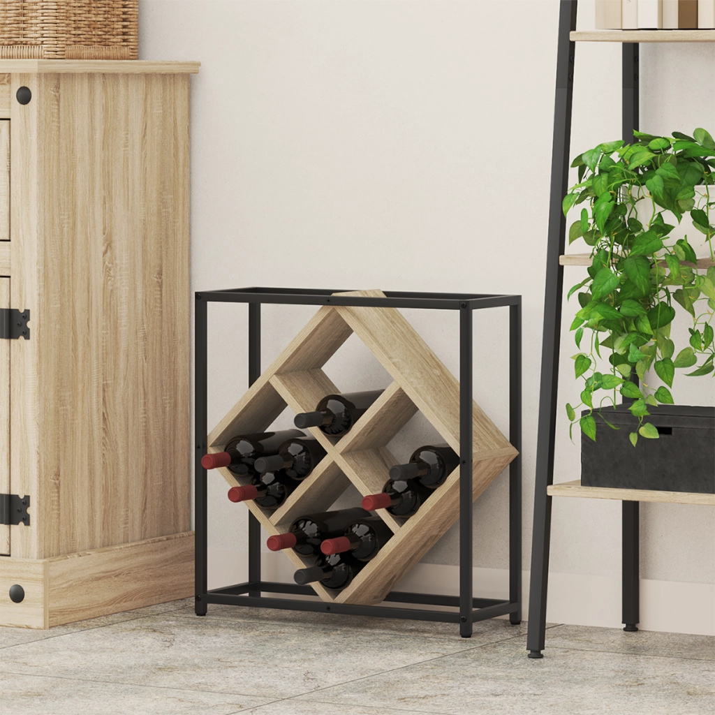 Scaffale per vino Sonoma Oak 51x18x52,5 cm in legno ingegnerizzato