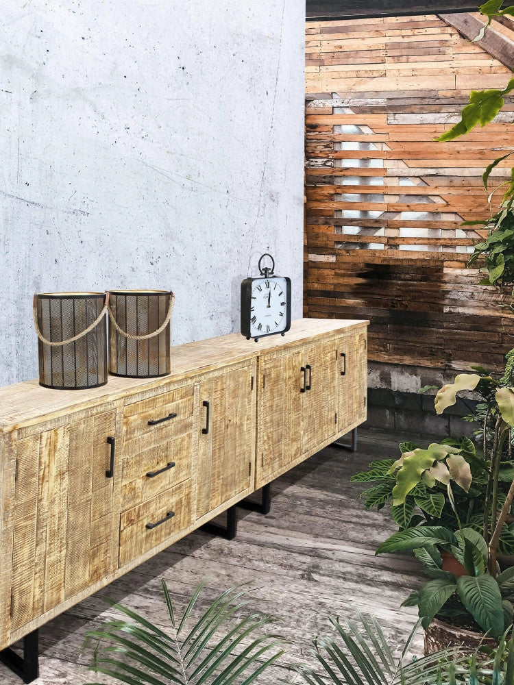 Mobile Benson 135x45x83 h cm in Legno Marrone