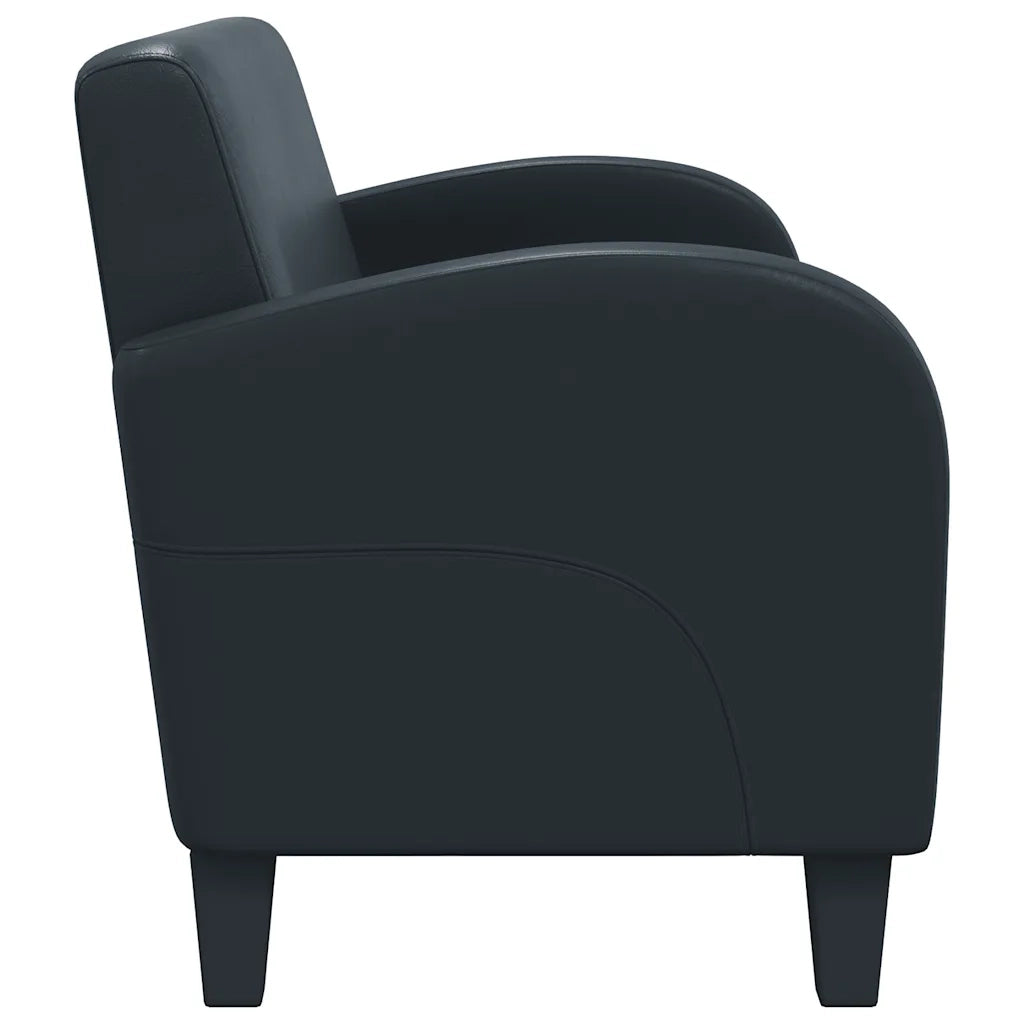Set Divani 2 pz in Similpelle Nero 275227