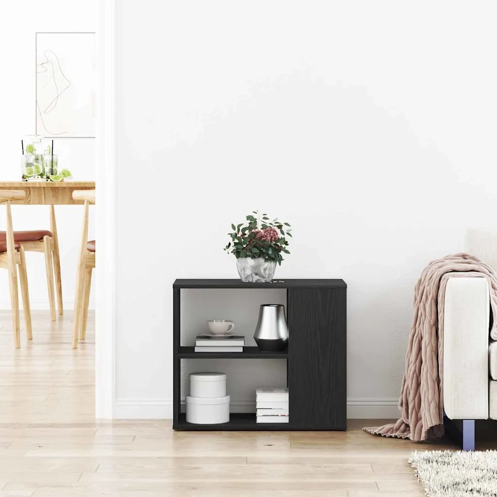 Credenza Rovere Nero 60 x 30 x 50 cm Legno multistrato 862606