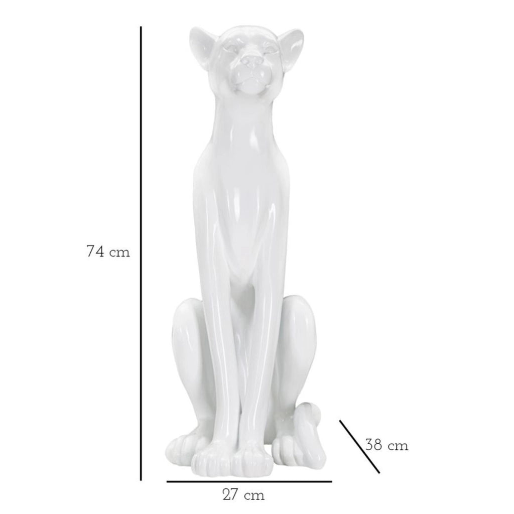 Scultura VKH365, Bianco, Poliresina, 27x38x74 cm