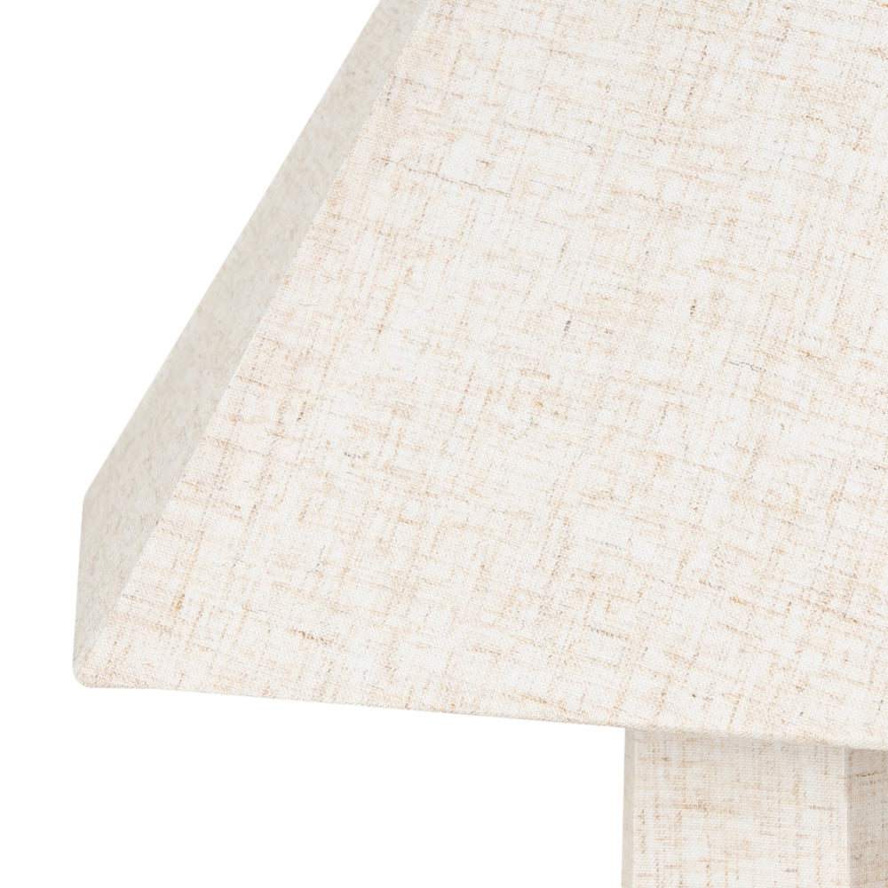 Lampada da terra Luce Beige Tessuto Ombra Base Gabbia Ombra Luce Camera da letto Soggiorno Moderno