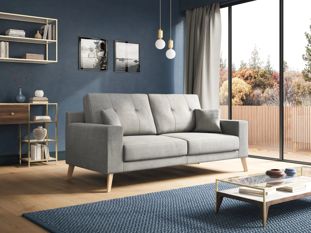 Danish Divano moderno in tessuto morbido impermeabile T02 166 cm blu