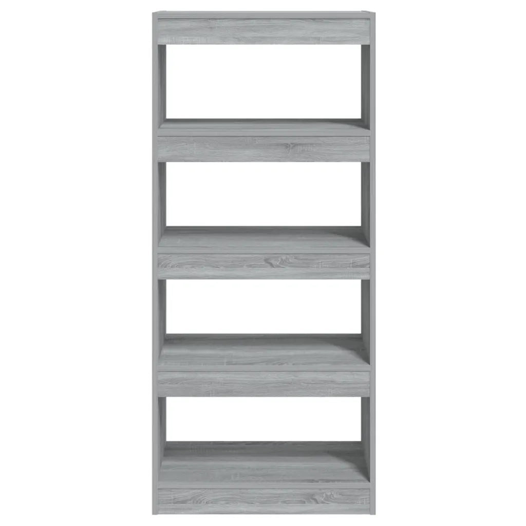 Libreria/Divisorio Grigio Sonoma 60x30x135 cm Legno Multistrato 813606