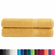 Asciugamani Premium SOLUND 2 pz | Teli per bagno Oro 100x200 cm 600 g/m2