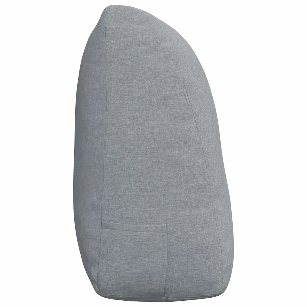 Cuscino per Schiena Grigio chiaro 120 x 24 x 50 cm Tessuto