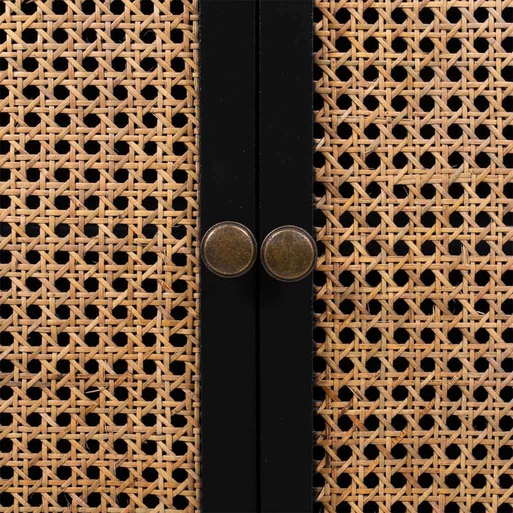 Armadio in legno nero 70x40x135h