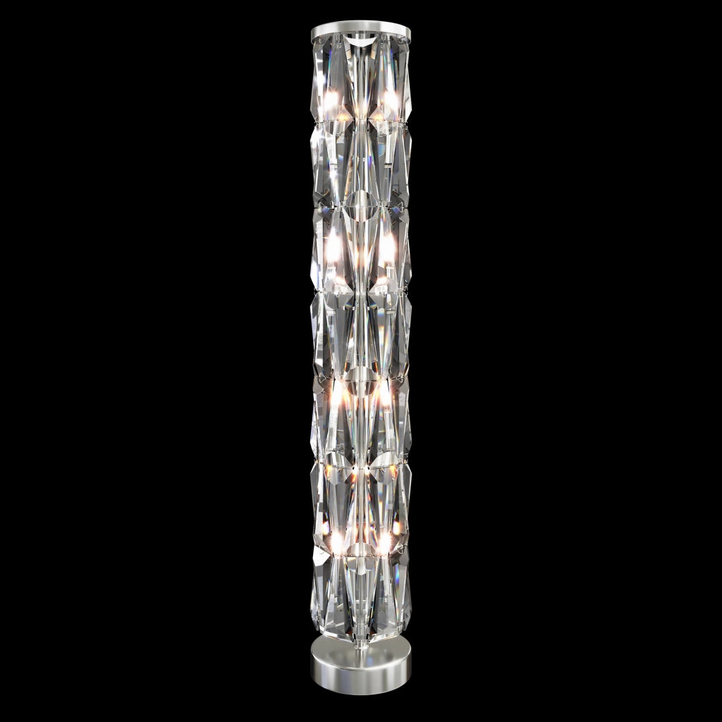 Maytoni Lampada da terra contemporanea Puntes 8 luci E14 cromo acciaio cristallo