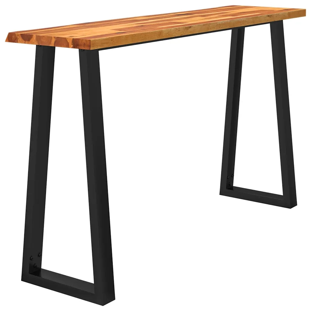 Tavolo Consolle Bordi Vivi 140x40x80 cm Legno Massello Acacia 353297