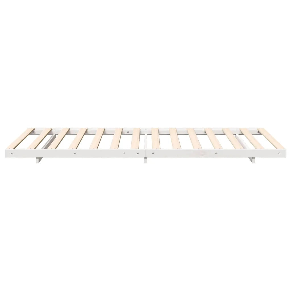Struttura del letto Bianco 80 x 200 cm Pino massello 873092