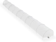 Tunnel per la coltivazione 7 metri PVC (plastica) con cordino - 10 curve per verdure, lattuga e piante di orto - trasparente.