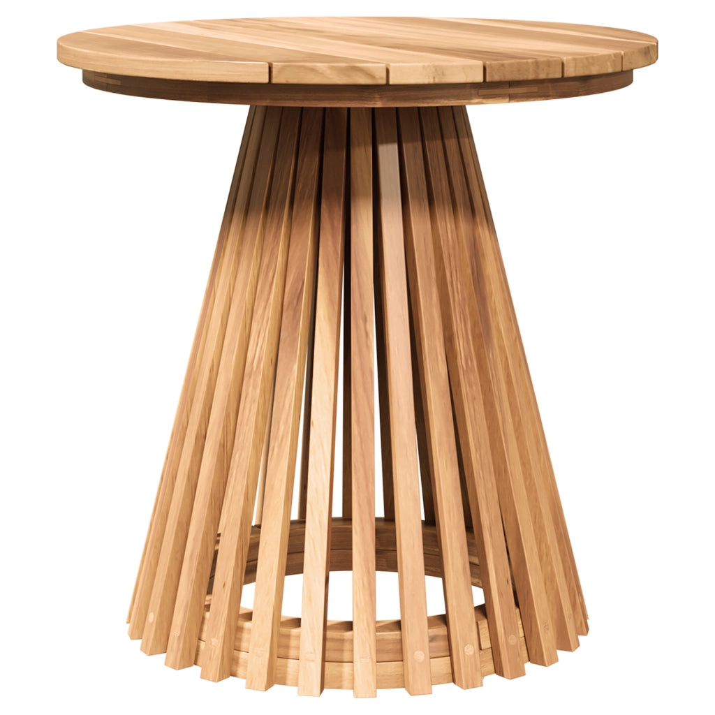 Tavolo Laterale da Giardino Ã˜50x49.5 cm in Legno Massello di Teak