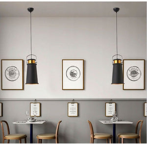 Lampada Da Soffitto Asti C Nero/oro