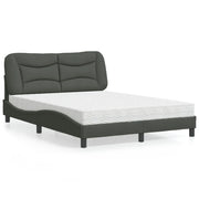 Letto con Materasso Hvar Grigio Scuro 120x200 cm Tessuto 3208521