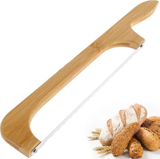 Messa per Pane da 40 cm con Lame a Scaglie in Acciaio Inossidabile e Maniglia in Legno
