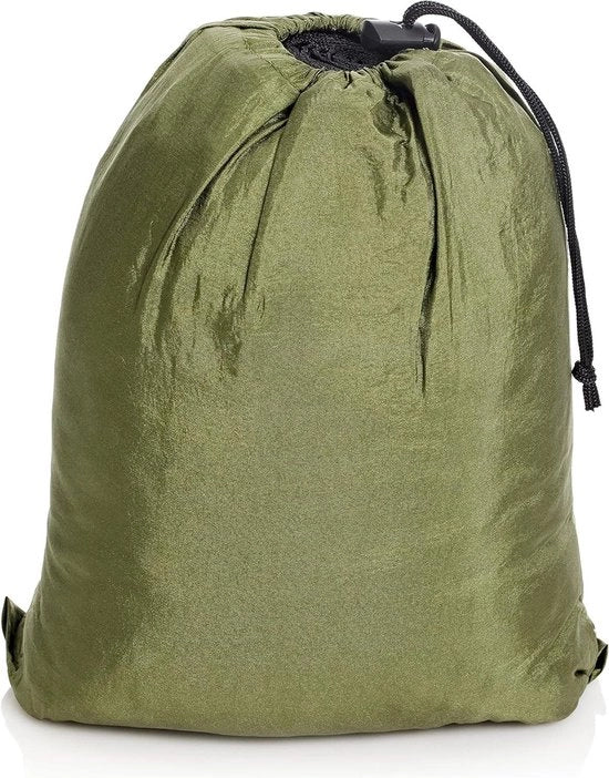Set di lettini con ombrellone e copertura in tessuto - sostenibile fino a 200 kg - adatto per altezze di 2 m - colore verde/marrone. lettino 2 persone