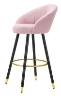 Sgabello Bar Prague Rosa cm 55X56X104