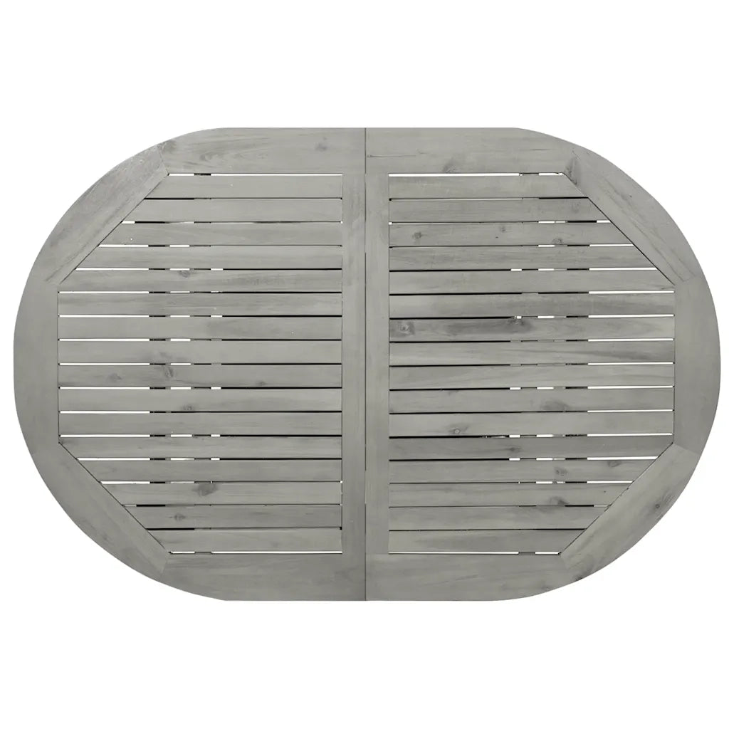 Tavolino da Giardino | Tavolo da Pranzo per Esterni (120-170)x80x75 cm Massello Acacia