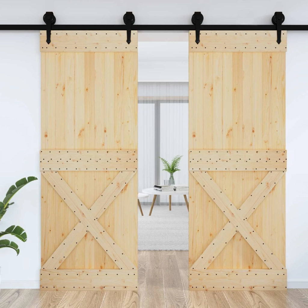 Porta NARVIK Naturale 85 x 210 cm Legno di pino solido 42047096
