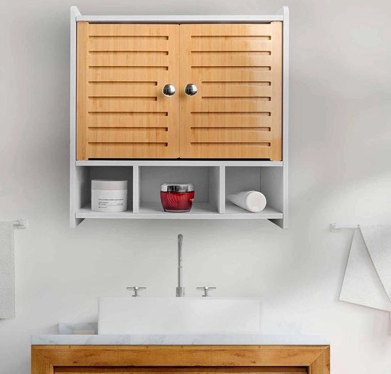 Cassettone per bagno con 2 porte e finestre per bagno - cassettone con spazio aperto 

Modello: AOJEZOR
Codice prodotto: 
Specifica tecnica:
