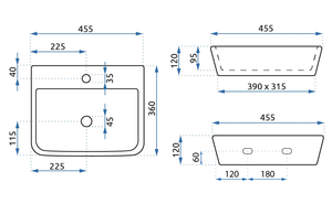 Lavabo Da Appoggio Rea Remi