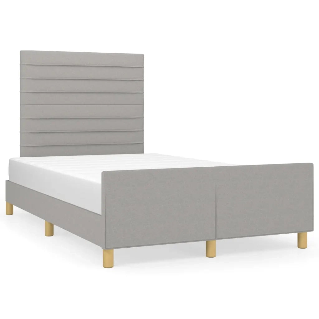 Giroletto senza Materasso Grigio Chiaro 120x200 cm Tessuto
