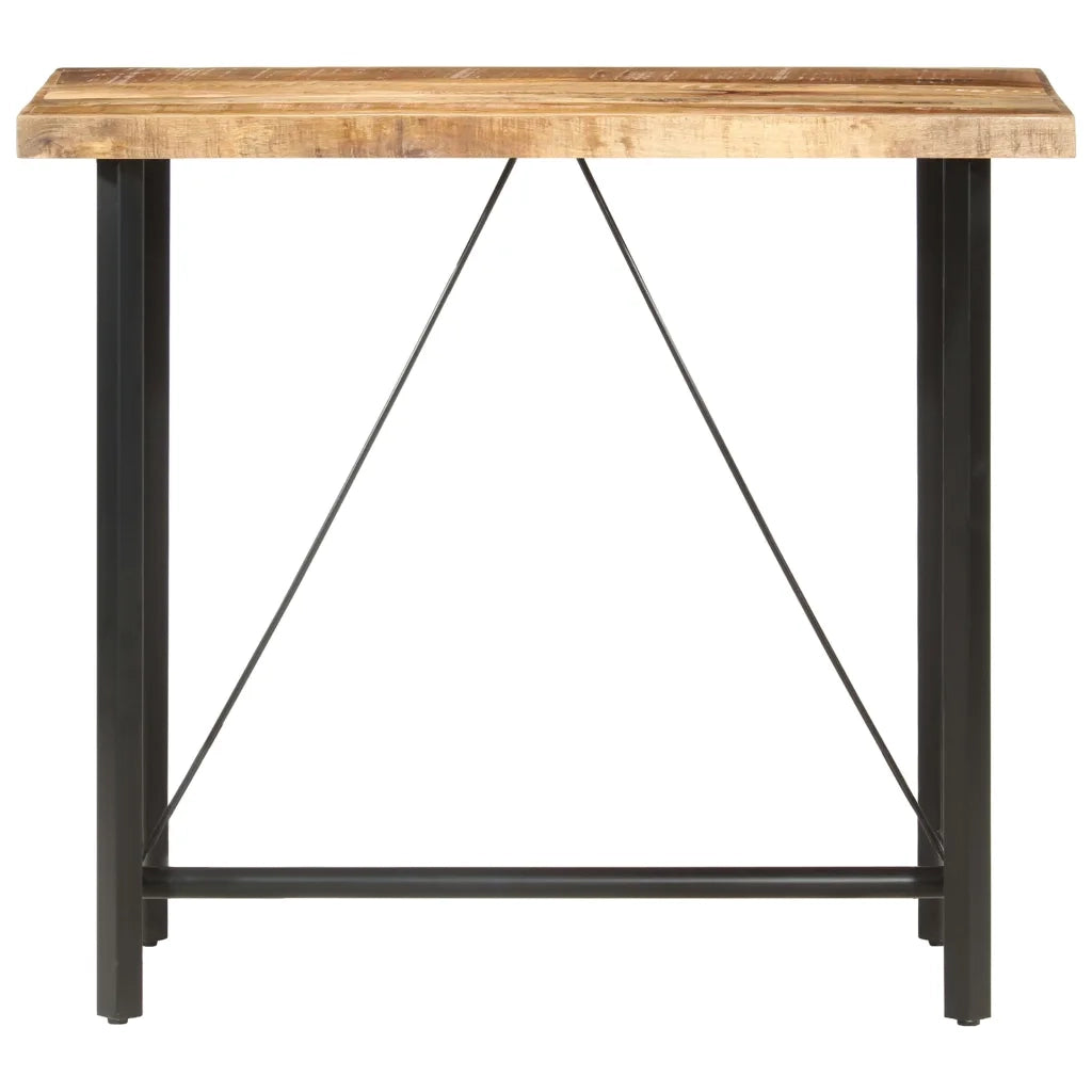 Tavolo da Bar 120x58x107 cm in Legno Ruvido di Mango 286611