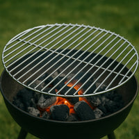 Griglia rotonda in acciaio inossidabile 55 cm per barbecue a carbone e a gas