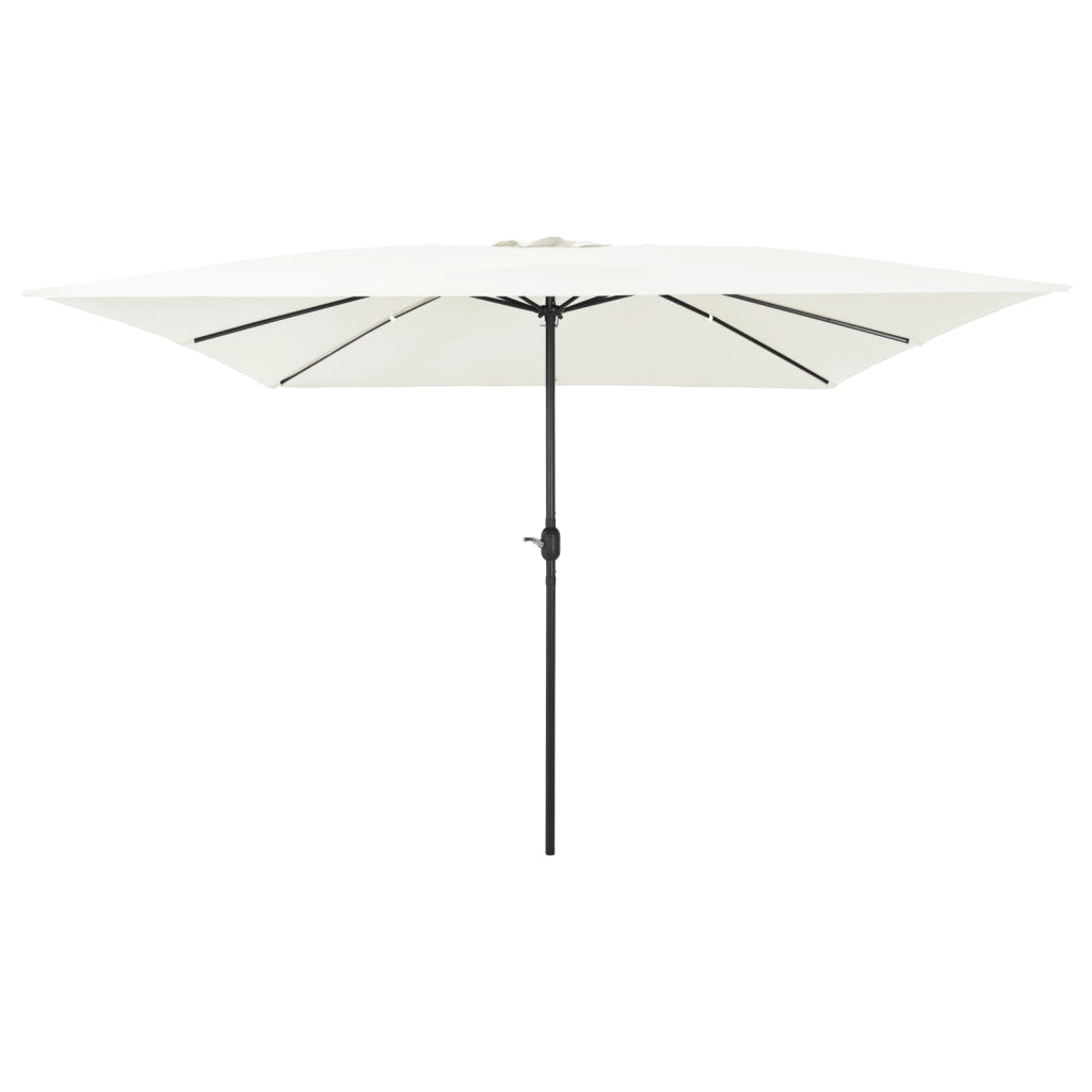 Ombrellone Quadrato da Giardino  295x245 cm Bianco Sabbia