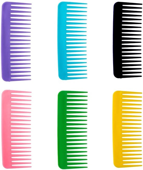 Krullenkam per Bambine e Bambini - Tandkam Largo - Crea Capelli a Crocchia Perfetti - 6 Colori - Antistatico - Adatto per Signore e Signori