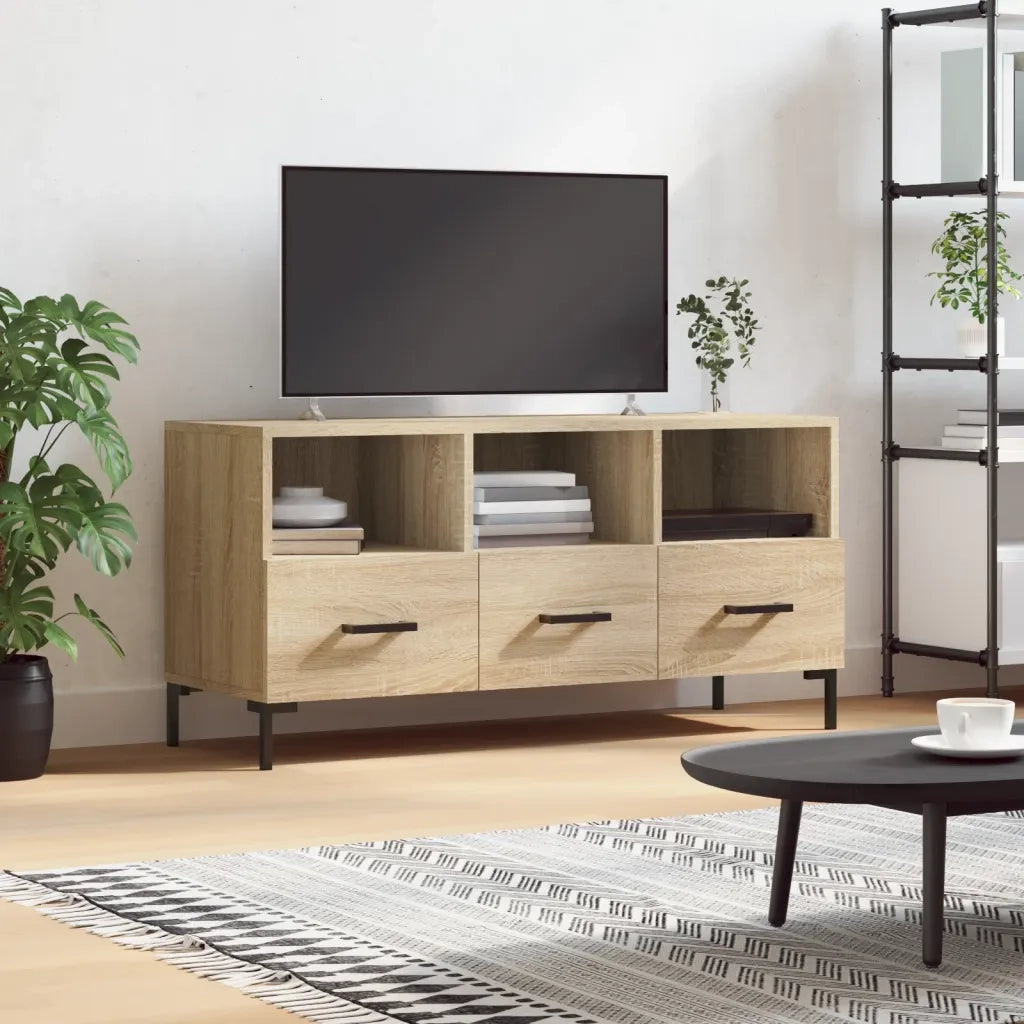 Mobile Porta TV Rovere Sonoma 102x36x50 cm in Legno Multistrato 829039