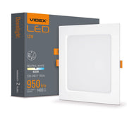 Downlight incasso quadrato bianco 12W 4000K 1400lm Videx