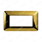 ETTROIT PLACCA PLASTICA 4P ORO LUCIDO compatibile matix bticino| MT83412 - ETTROIT